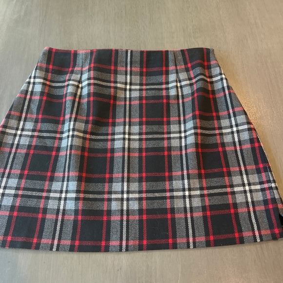 The Limited Dresses & Skirts - 90s Vintage The Limited Red Tartan Plaid  Wool Blend Skirt Schoolgirl‎ Preppy 12